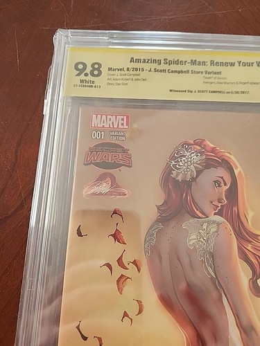 CGC 9.8 AMAZING SPIDER-MAN RENEW YOUR VOWS #1 SCOTT CAMPBELL SIGNATURE VARIANT - Picture 6 of 15