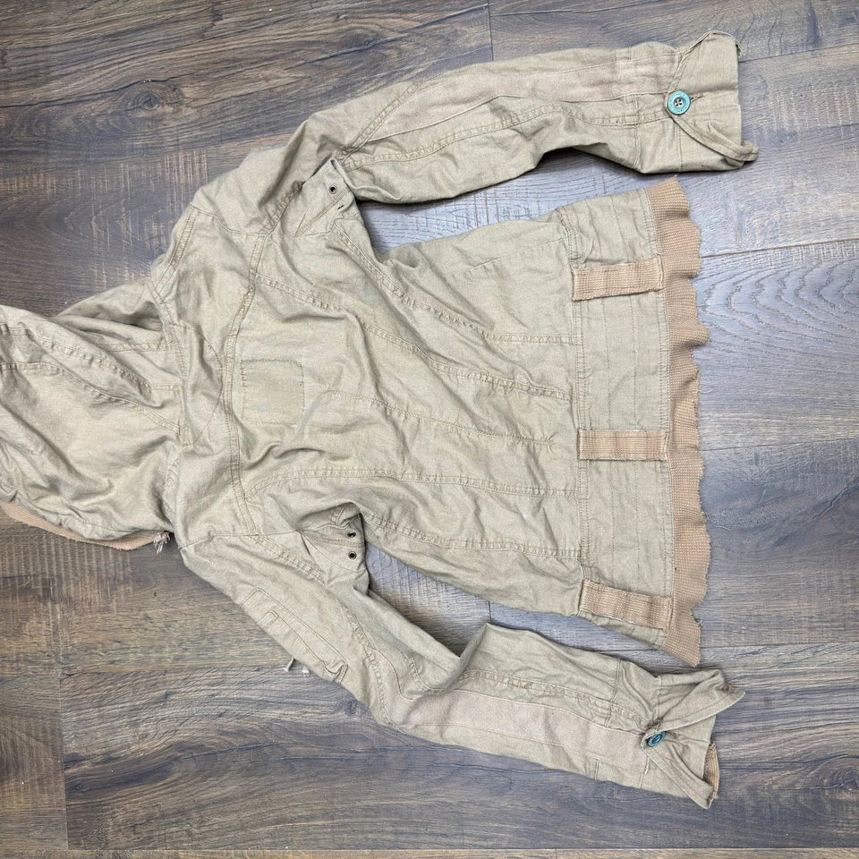 Chaqueta BB Dakota Vintage Y2K Estilo Ejército Cremallera Sudadera con Capucha Para Mujer Talla Mediana Foto 2 de 4