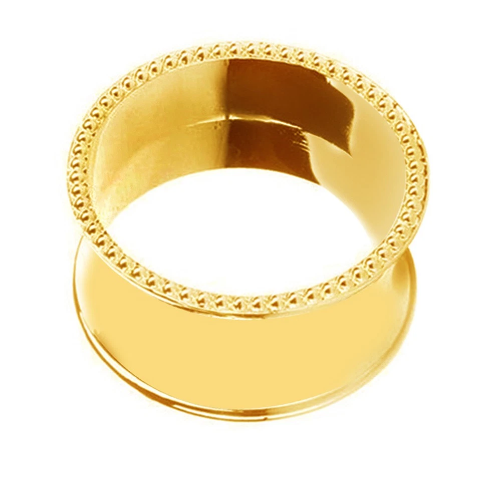  Portatovaglioli in acciaio inossidabile Portatovaglioli ovale con perline - Immagine 2 di 4