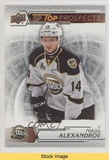 2018-19 Upper Deck CHL SP Top Prospects Nikita Alexandrov #SP12 READ po4