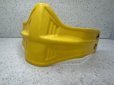 Casco de motocicleta mentón protector facial guardabarros máscara de colección Mad Max Jim amarillo ganso