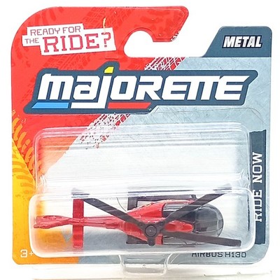 Majorette Helicopter Airbus H130 Fire Rescue Red 3'' in Package (Error: Flip)