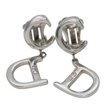 USED Christian Dior Earring Swing metal 5.1g ...
