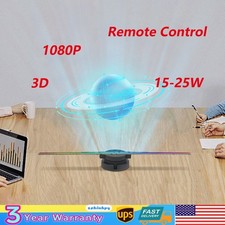 3D Effect Hologram Fan Projector w/ Remote Control 1024 244LED Advertising Sign