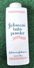 Vintage Johnson's Baby Powder Original Formula w/ Talc 14oz Made in USA 40 Full