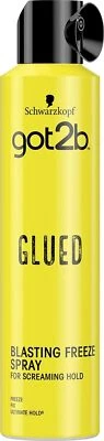 got2b Glued Blasting Freeze Hairspray 300 ml, Glued Hairspray for up to 72h Ultr