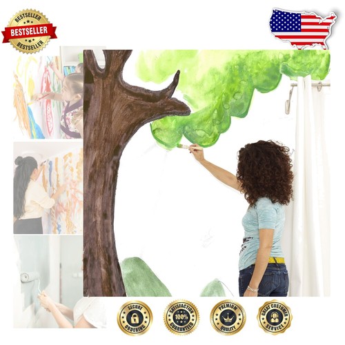 Creative Canvas: Peel and Stick Paintable Wallpaper – 33 ft Roll, Easy Install