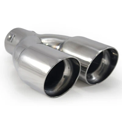 Embout d'échappement double universel pour Volvo C30 C70 S40 S60 S90 V50 V70 - Photo 1/4