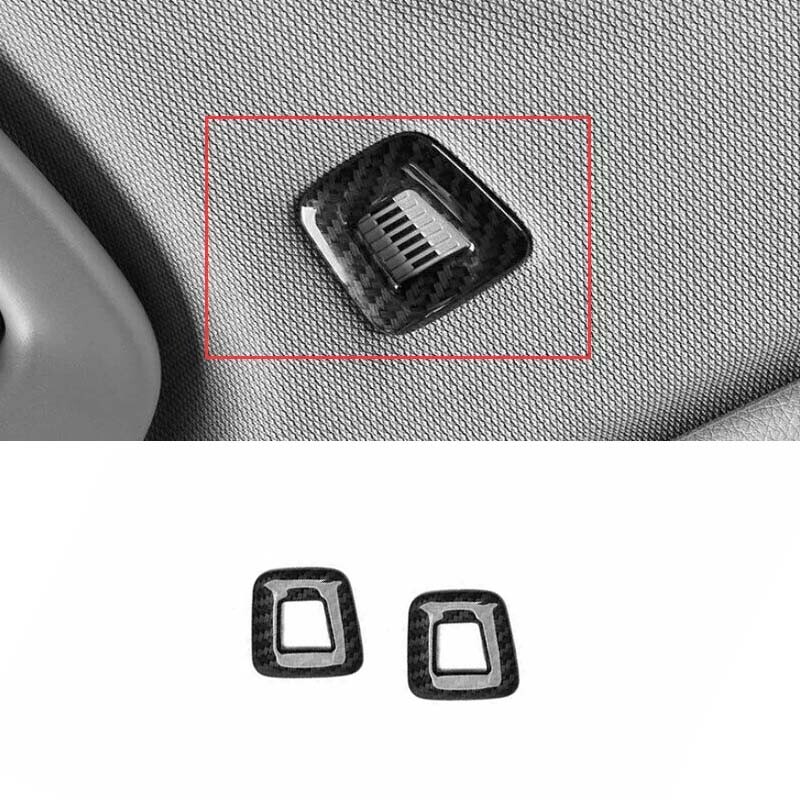Car Inner Roof Microphone Horn Carbon Fiber Fit For BMW X1 F48 Cover Trim 16-22