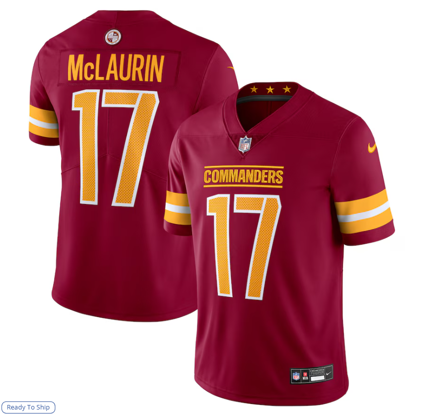 Washington #17 McLaurin Stitched Jersey for Men - Size L