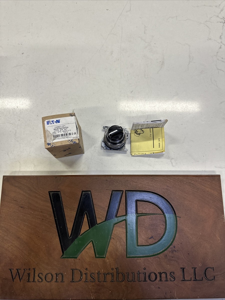 EATON CUTLER HAMMER 10250T1371 2 Position Spring Return Selector