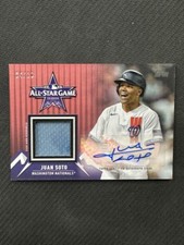 Juan Soto 2021 Topps All Star Game RED Patch Auto Nationals #ASSA-JS 4/10