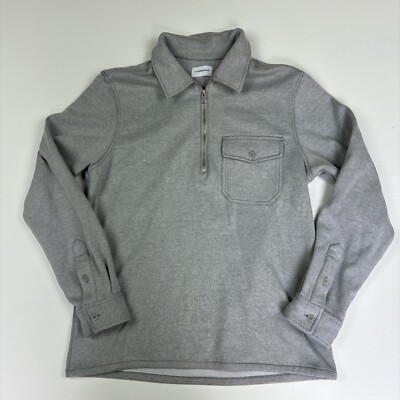Lindbergh White Label Langarm 1/4 Reißverschluss Oberteil - Herren Größe Medium