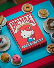 Bicycle Hello Kitty 50th Anniversary Playing Cards Limited Edition VHTF  1 Deck