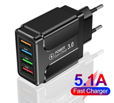 Ladegerät Fast Quickcharger 3.0 USB 3.5A 5V 9V 12V 48W Max