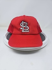 Vintage St Louis Cardinals Mesh Trucker Snapback Hat MLB 80's A1
