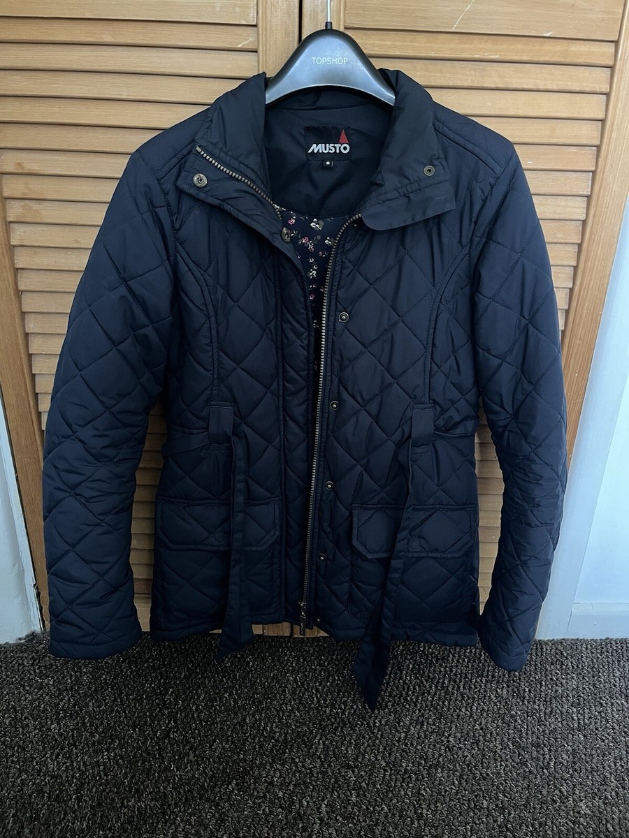 Musto Women's Navy Quilted Jacket Musto Women's Marina Long