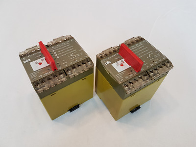 2x Stück  PILZ  PNOZ/6  24VDC 3S 1Ö     Sicherheitsrelais   /   474899