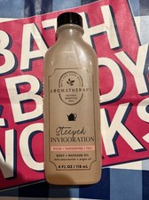 BATH  BODY WORKS STEEPED RELAXATION BODY  MASSAGE OIL Aroma Therapy 4 OZ New