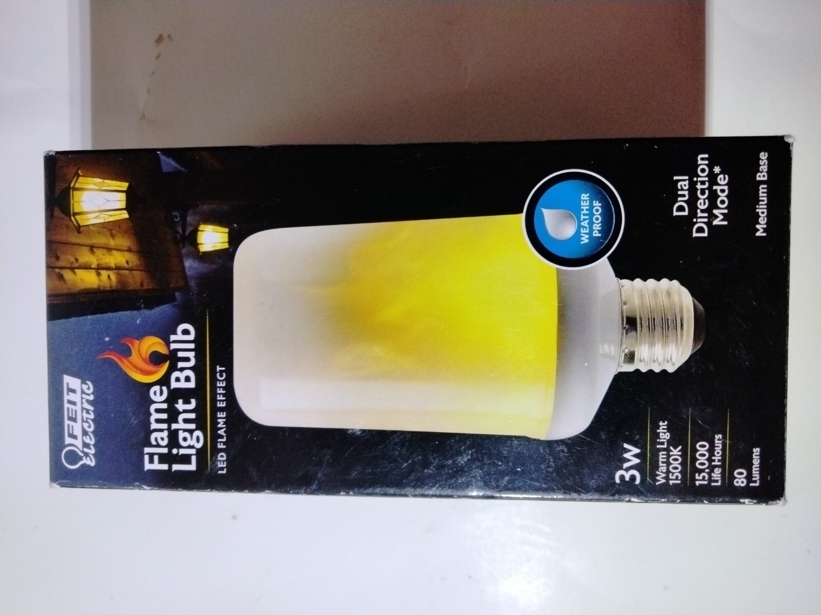 Feit Electric 3-Watt T60 Flame Design LED Light Bulb Soft White 🔥 | eBay