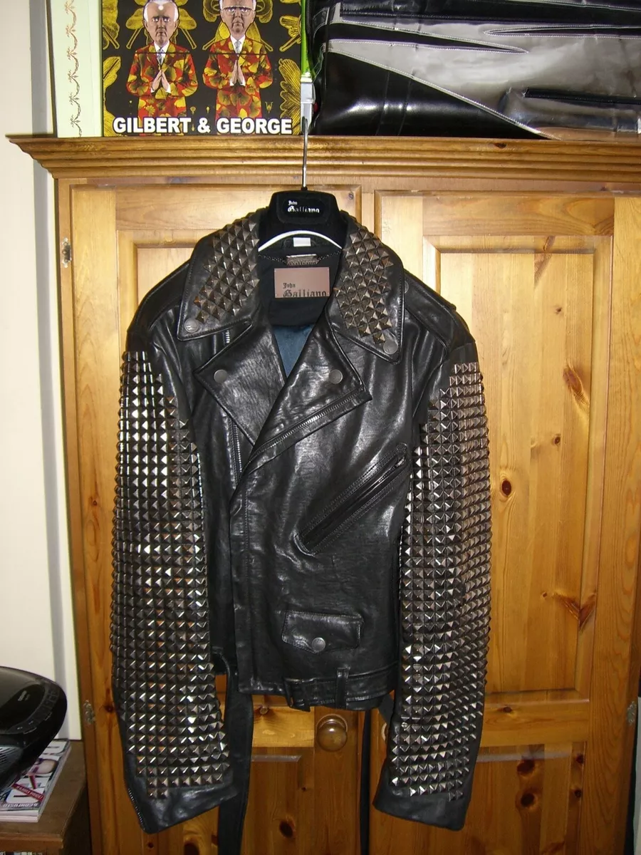 Galliano leather best sale jacket