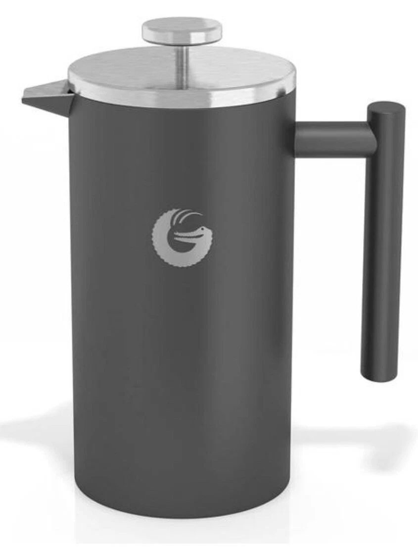 Large French Press Stay Hot Coffee Maker Vacuum Insulated Stainless Steel 34 Oz