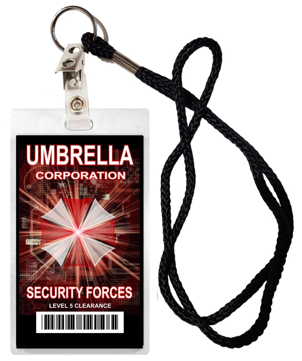 Resident Evil Umbrella Corporation Security Force COSTUME - ID