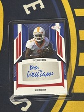 2024 Sage High Series Football Dee Williams Auto Red Parallel #A-DW2