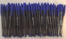 Lot of 50 BLUE Bic Cristal Ballpoint Pens 1.6mm, Xtra-Bold, SALE PRICE!!