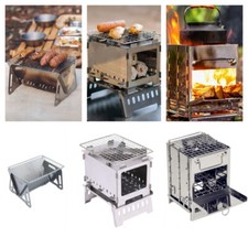 Wood Burning Folding Camping Stove Lightweight Camping Hiking Foldable Ovens
