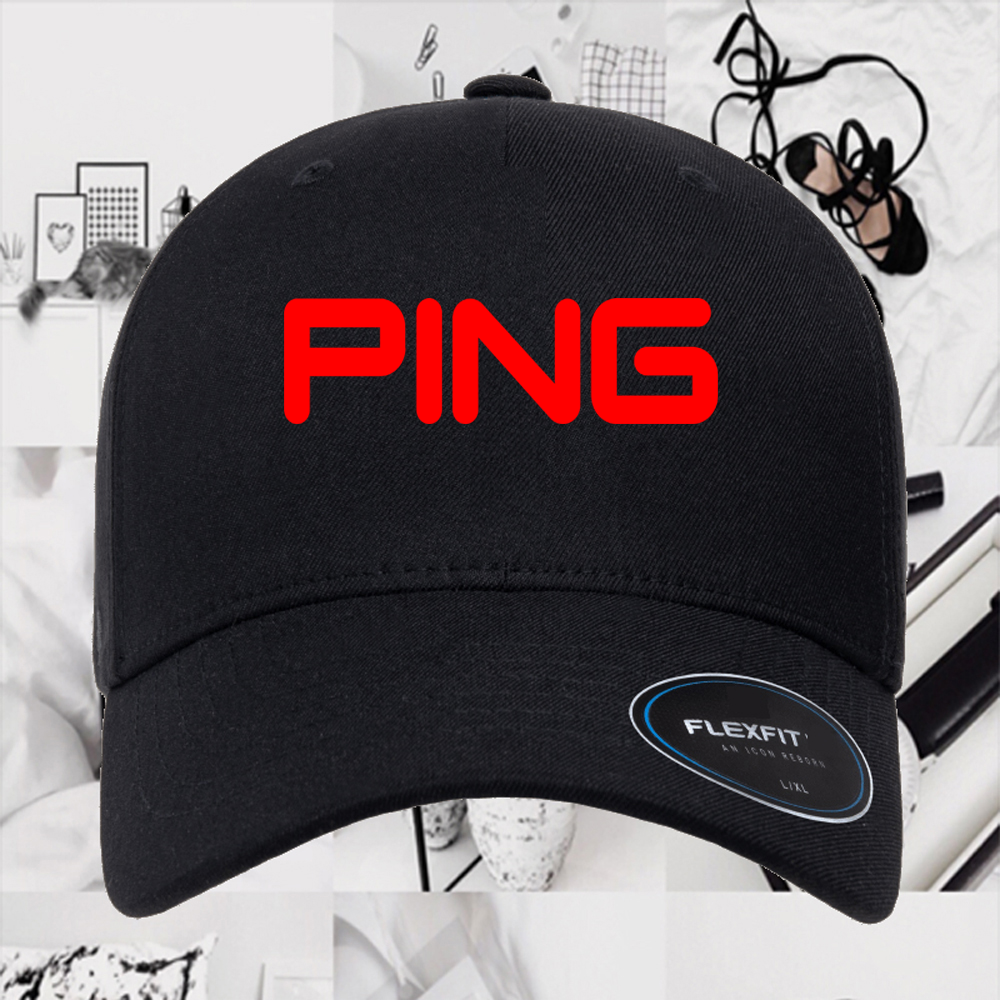 PING Golf Black Hat Baseball Cap Size S/M & L/XL eBay