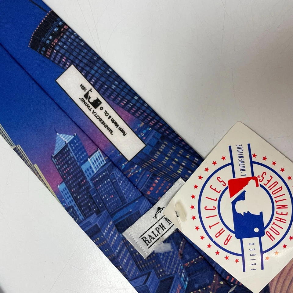 NOS New Vtg 1994 Ralph Marlin MINNESOTA TWINS Necktie MLB Baseball Tie - Image 3 of 4
