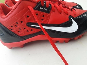 Nike Alpha Shark Negros whitefootball Tacos Talla 5y | eBay
