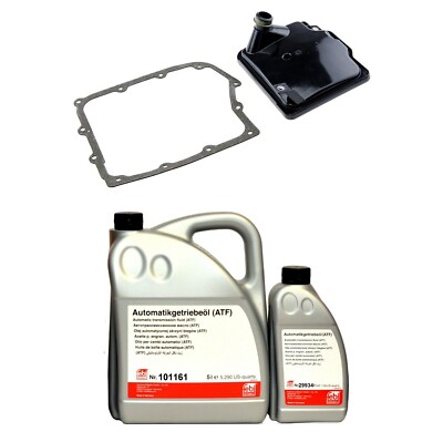 Getriebefilter + Dichtung + 6L Getriebeöl FEBI für CHRYSLER GRAND VOYAGER V (RT)