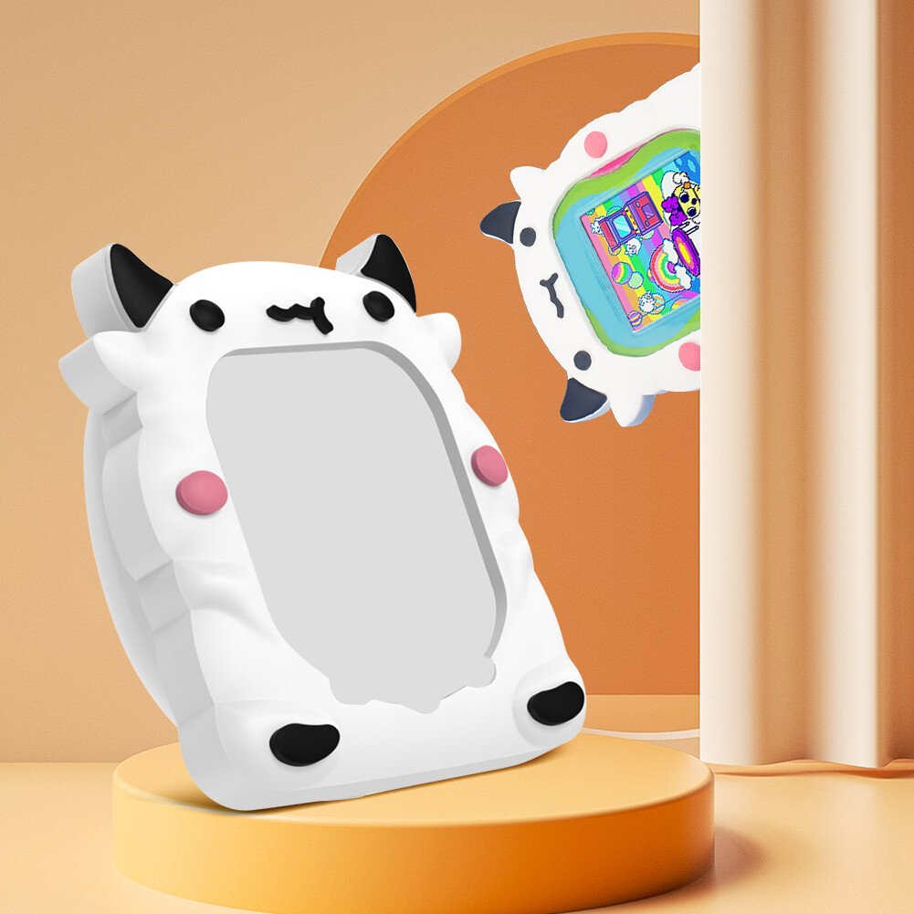 Cute Case Compatible With Tamagotchi Uni, Cute 3D Shark Pattern Silicone Protector Case For Tamagotchi Uni Virtual Pet Machine With Finger Lanyard