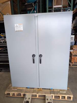 Hoffman A74H6012LP3PT, 2 Door Cabinet W/3 Pt. Latches, Type 4, 74 X 60 X 12 New