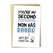 First Father's Day Card, 1st Father's Day Gift from Baby, first fathers day