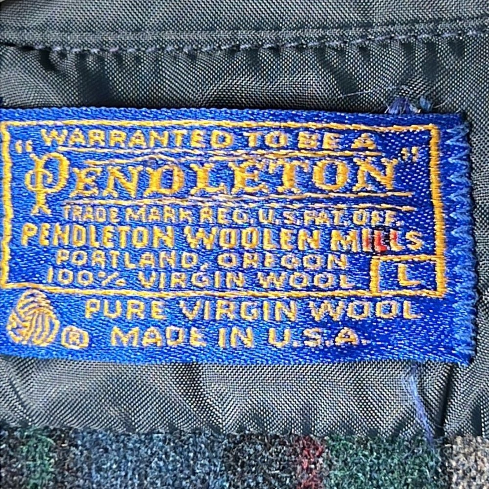 Pendleton 100% virgin wool plaid button front shi… - image 4