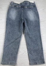 Risen Los Angeles Jeans Womens 9/29 Blue High Rise Pull On Stretch Capri NEW