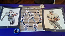 DALLAS COWBOYS RING OF HONOR POSTER 1991 + 2 PIZZA HUT RING MEREDITH DON PERKINS