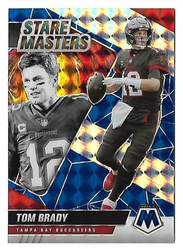 TOM BRADY 2022 PANINI MOSAIC STARE MASTERS PRIZM CARD #55/99