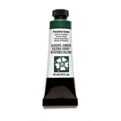 DANIEL SMITH Perylene Green 0.5 Fl Oz Extra Fine Watercolor Paint for Artists