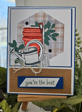 STAMPIN UP CARD KIT -GARDENING YOU'RE THE BEST KIT MAKES 4 25.261