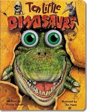 Ten Little Dinosaurs (Eyeball Animation): Board Book Edition - VERY GOOD