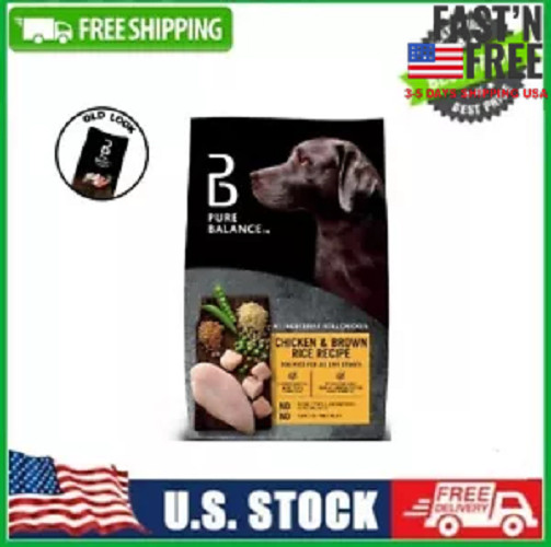[HOT SALE] Pure Balance Chicken & Brown Rice Recipe Dry Dog Food, 30 lbs, NEW