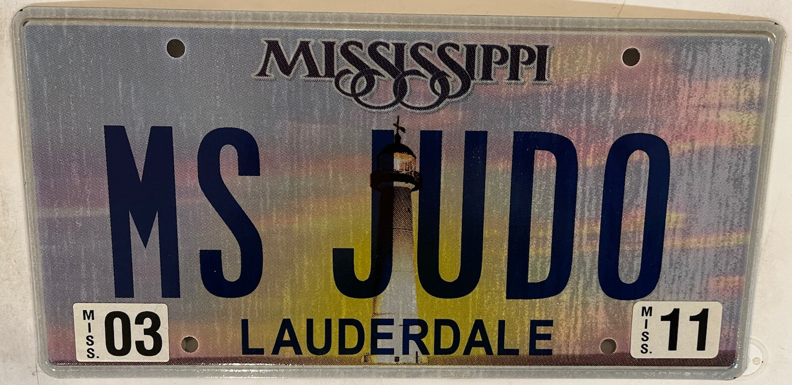 Vanity MISS JUDO license plate Judoka Martial Art Combat Jigoro Kano