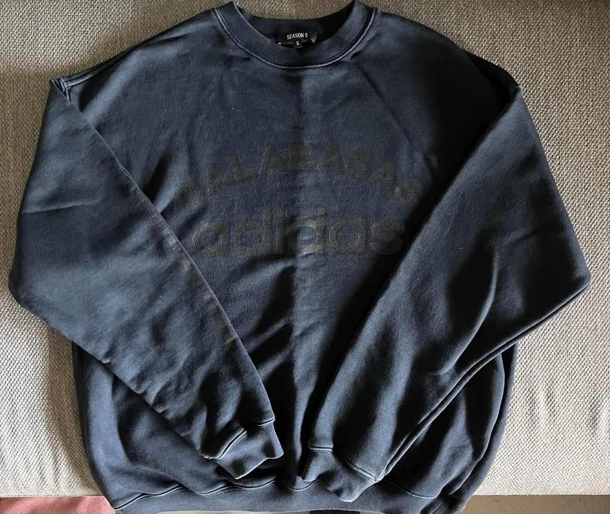 adidas gazelle silver green womens Yeezy Season 5 Adidas Calabasas Crewneck Black  WorldWear