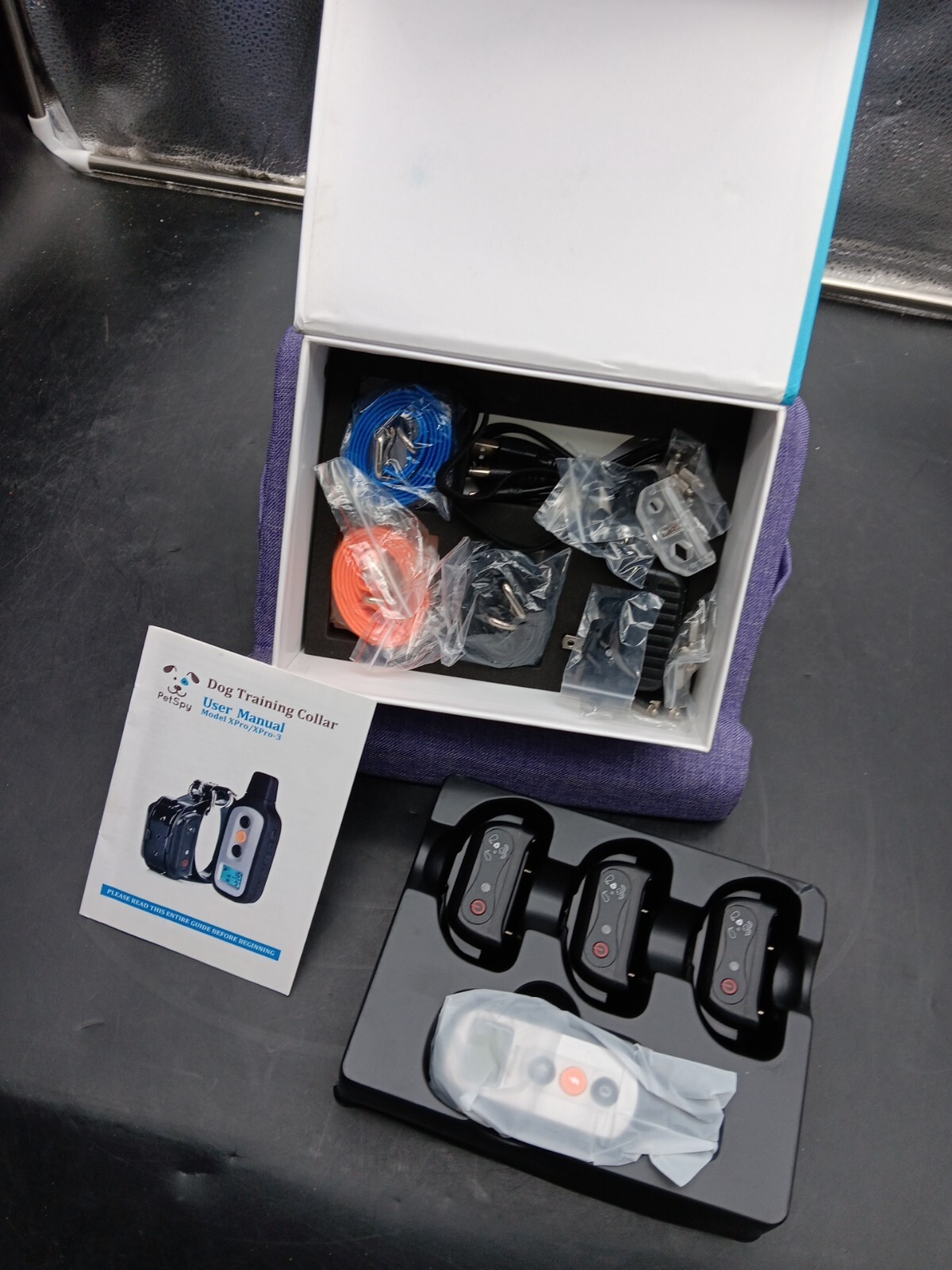 PetSpy+XPRO+3+Dog+Training+Shock+Collar+for+Three+Dogs+With+Remote