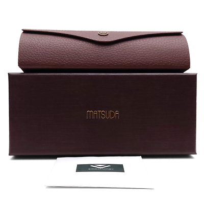 Matsuda M3120 Cat Eye Sunglass Bordeaux Pale Gold Grey Solid  display picture 1