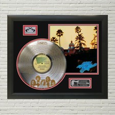 Eagles - Hotel California laser etched limited edition silver framed display
